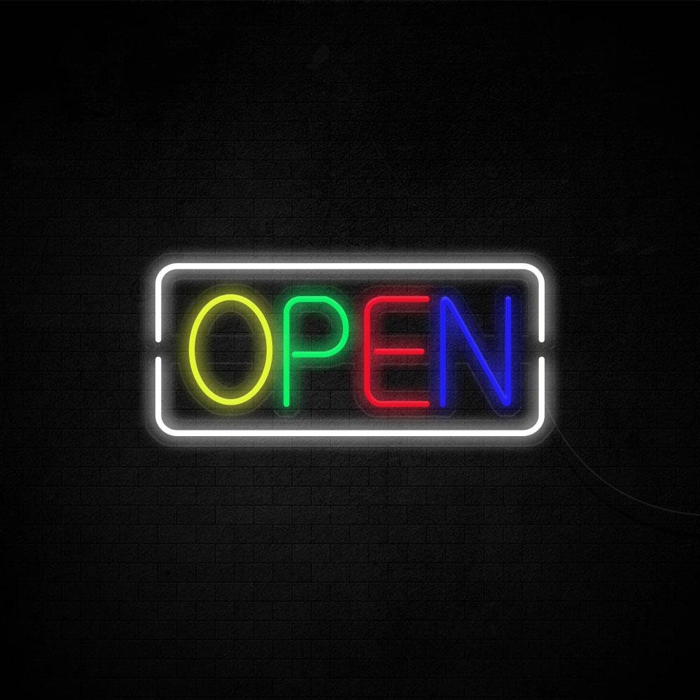 Open Neon Sign - Style 4