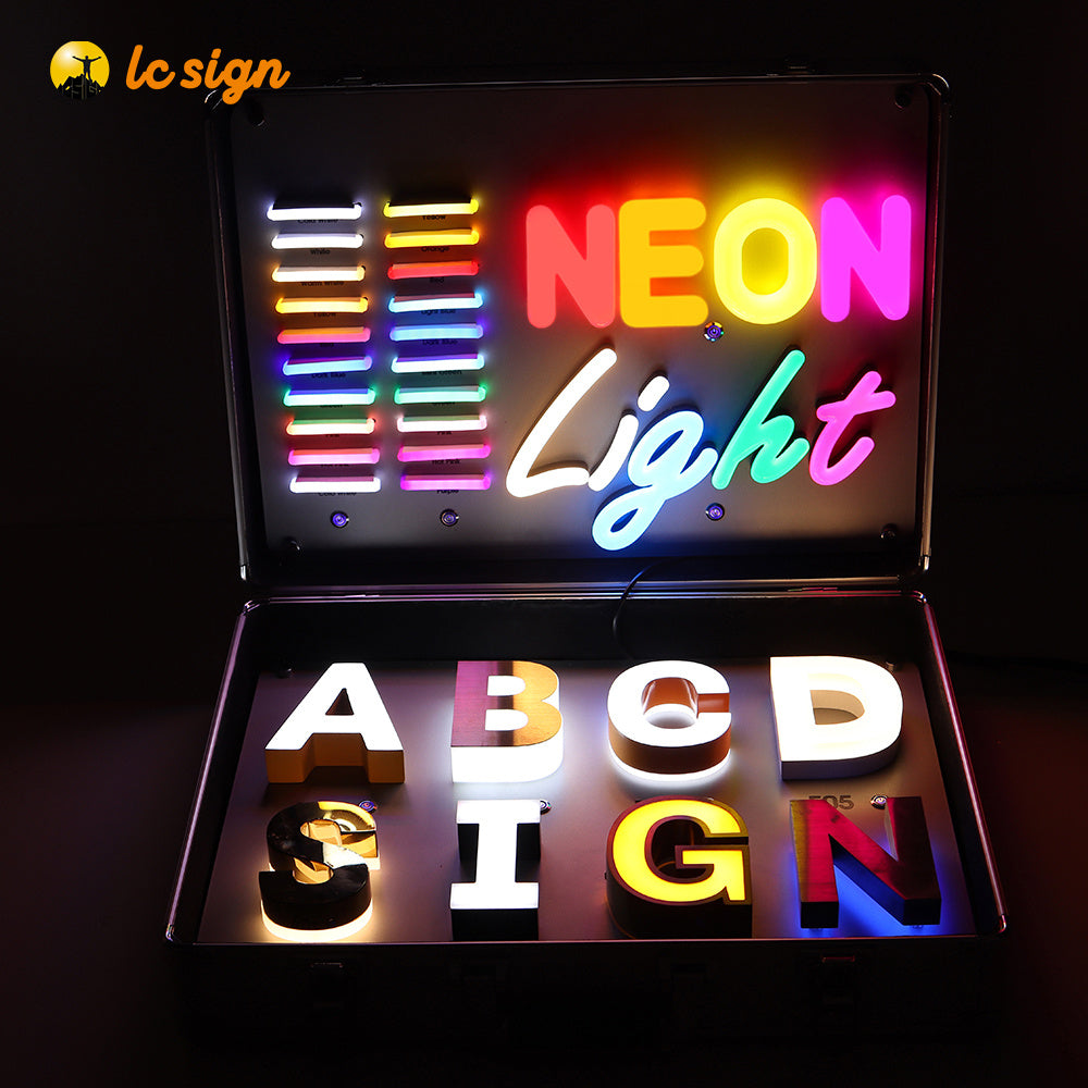 Sample Kit of Illuminated LED Signs and Neon Signs