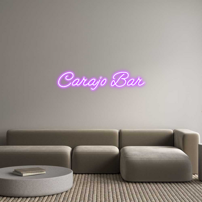 Custom Neon: Carajo Bar