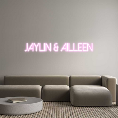 Custom Neon: JAYLIN & AILL...