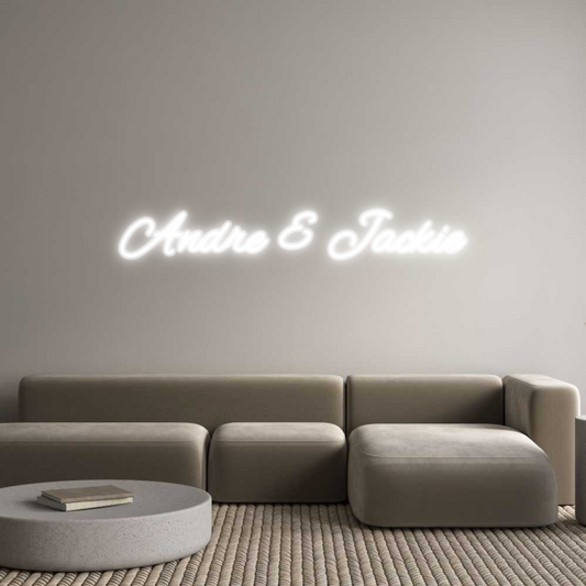 Custom Neon: Andre & Jackie