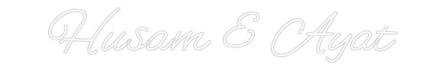 Custom Neon: Husam & Ayat