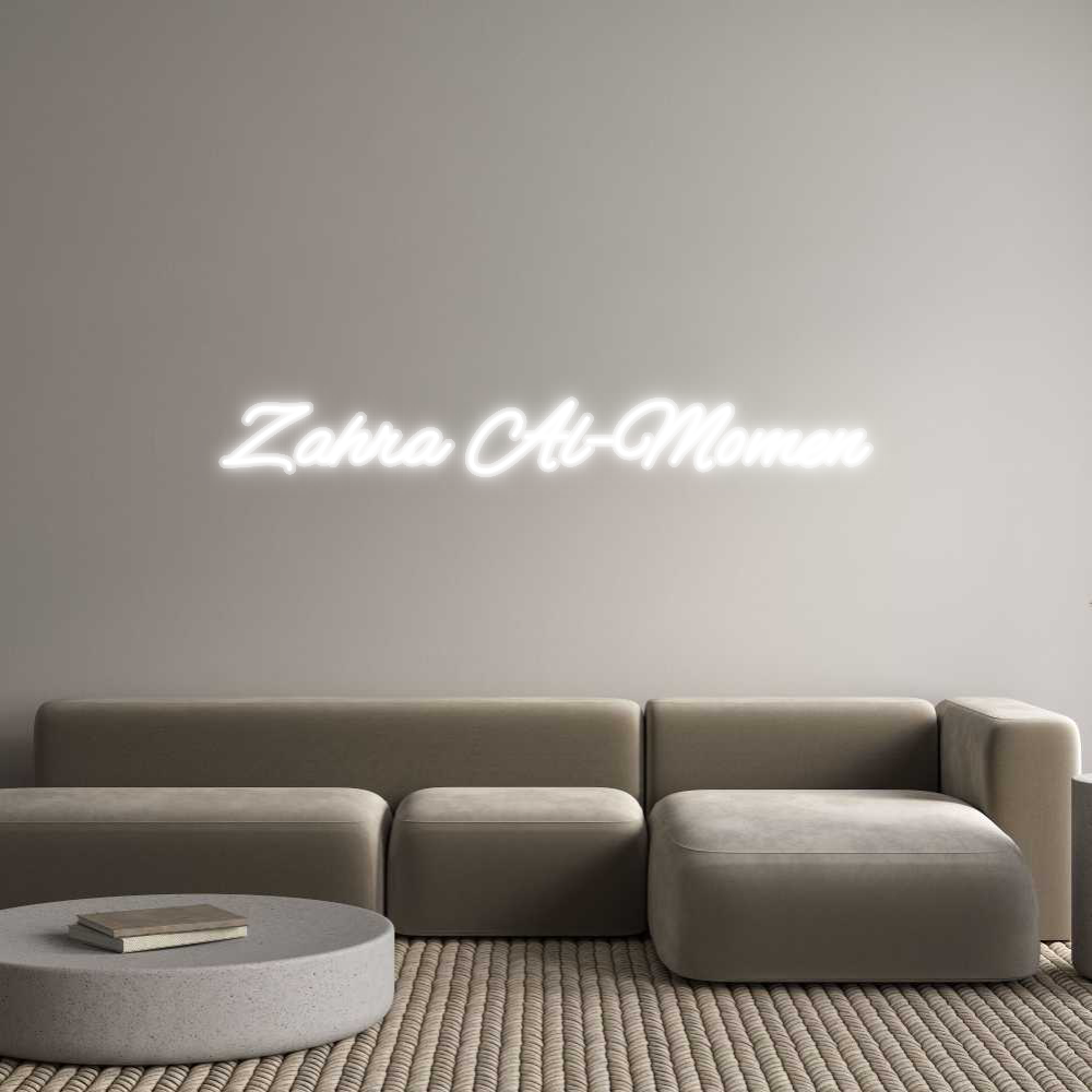 Custom Neon: Zahra Al-Momen