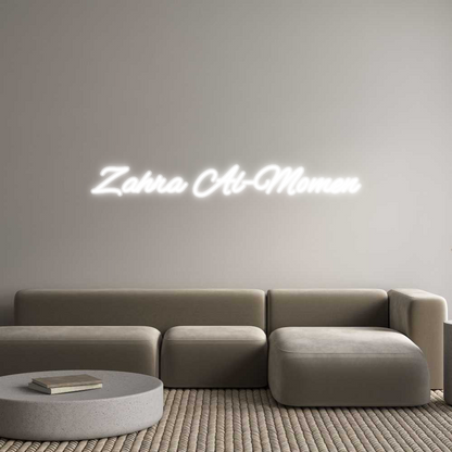 Custom Neon: Zahra Al-Momen