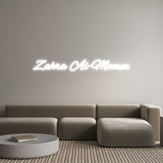 Custom Neon: Zahra Al-Momen