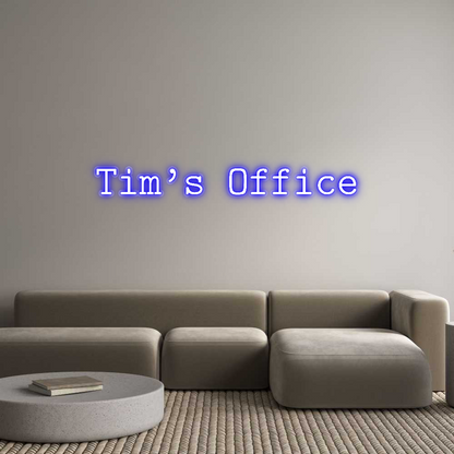 Custom Neon: Tim’s Office