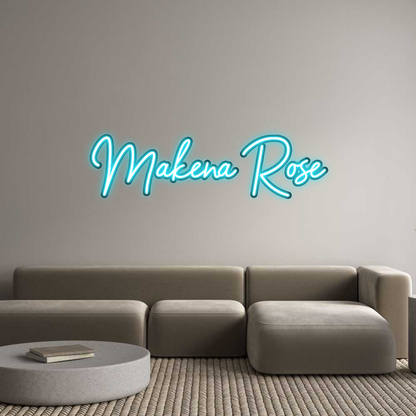 Custom Neon: Makena Rose