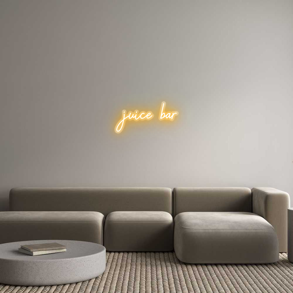 Custom Neon: juice bar