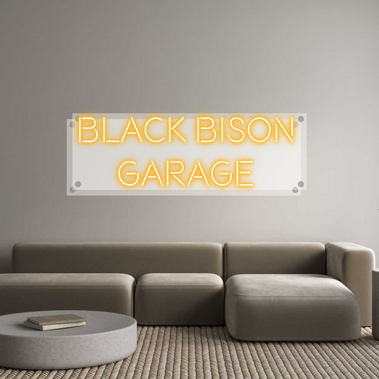 Custom Neon: Black Bison 
...