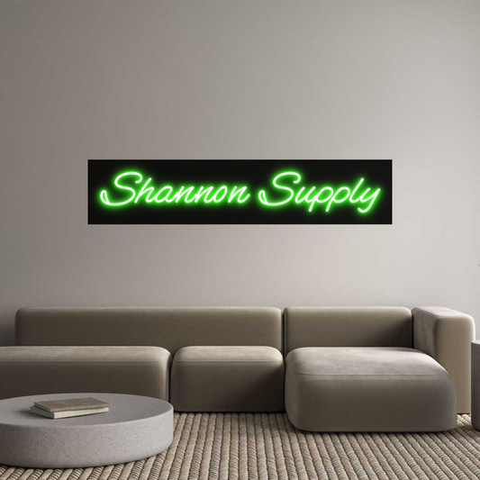 Custom Neon: Shannon Supply