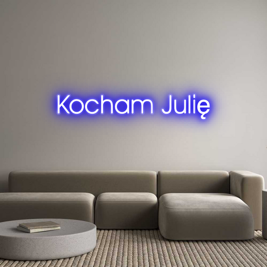 Custom Neon: Kocham Julię