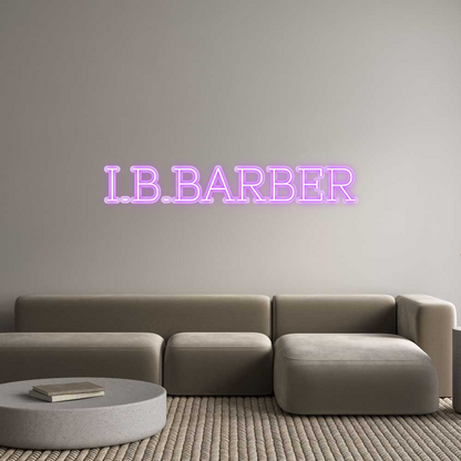 Custom Neon: I.B.BARBER