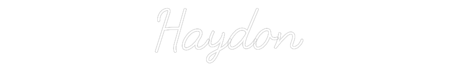 Custom Neon: Haydon