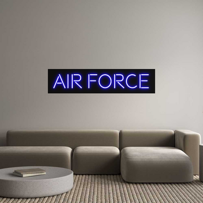 Custom Neon: Air Force