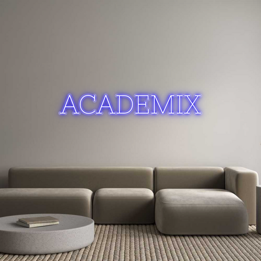 Custom Neon: ACADEMIX