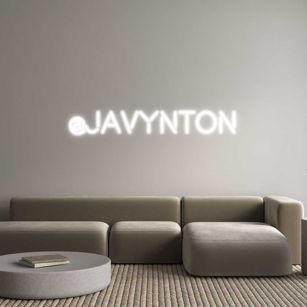Custom Neon: @Javynton