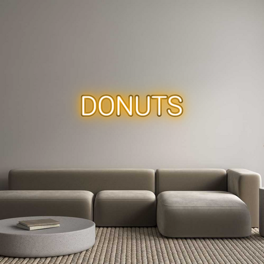 Custom Neon: DONUTS