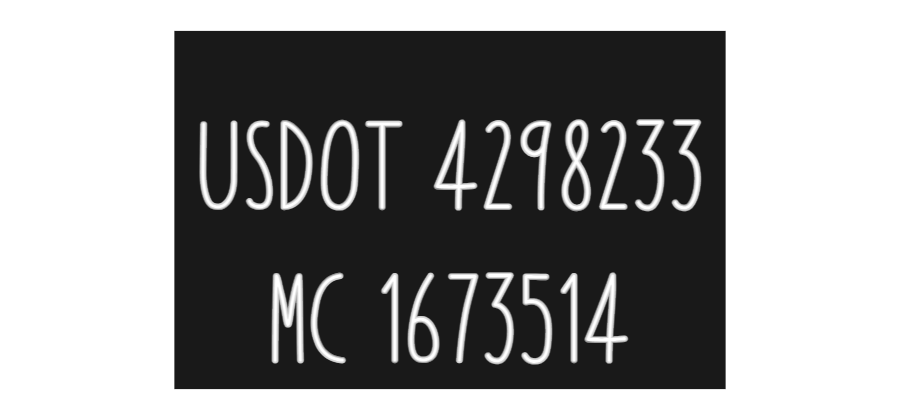 Custom Neon: 
USDOT 42982...