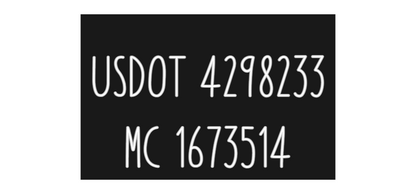 Custom Neon: 
USDOT 42982...