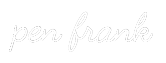 Custom Neon: pen frank