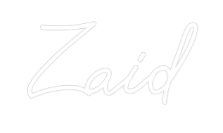 Custom Neon: Zaid