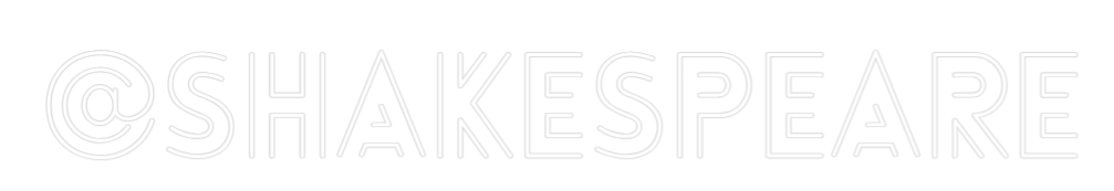 Custom Neon: @ShakeSpeare