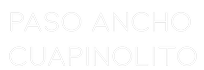 Custom Neon: PASO ANCHO
C...