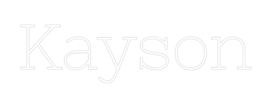 Custom Neon: Kayson