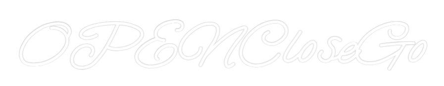 Custom Neon: OPENCloseGo