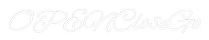 Custom Neon: OPENCloseGo