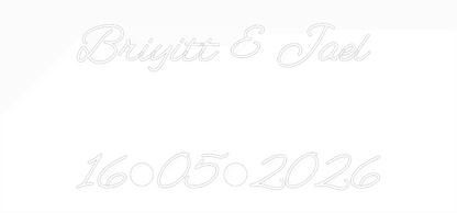 Custom Neon: Briyitt & Jae...