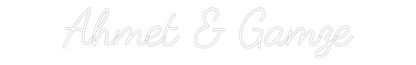 Custom Neon: Ahmet & Gamze