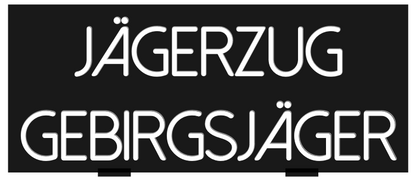 Custom Neon: Jägerzug
Geb...