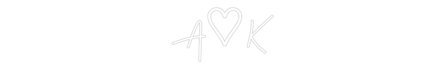 Custom Neon: A♡K