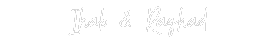 Custom Neon: Ihab & Raghad