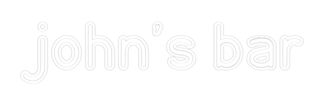 Custom Neon: john's bar