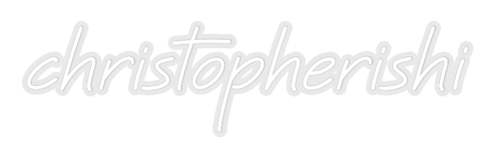 Custom Neon: christopherishi