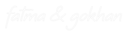 Custom Neon: fatma & gokhan