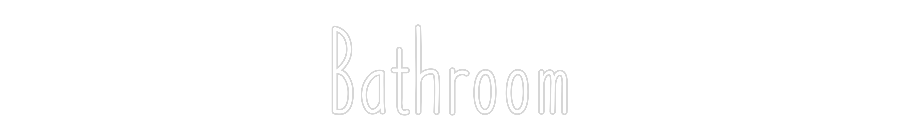 Custom Neon: Bathroom