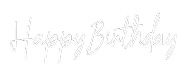 Custom Neon: Happy Birthday
