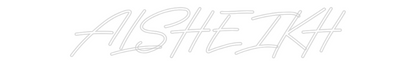 Custom Neon: ALSHEIKH