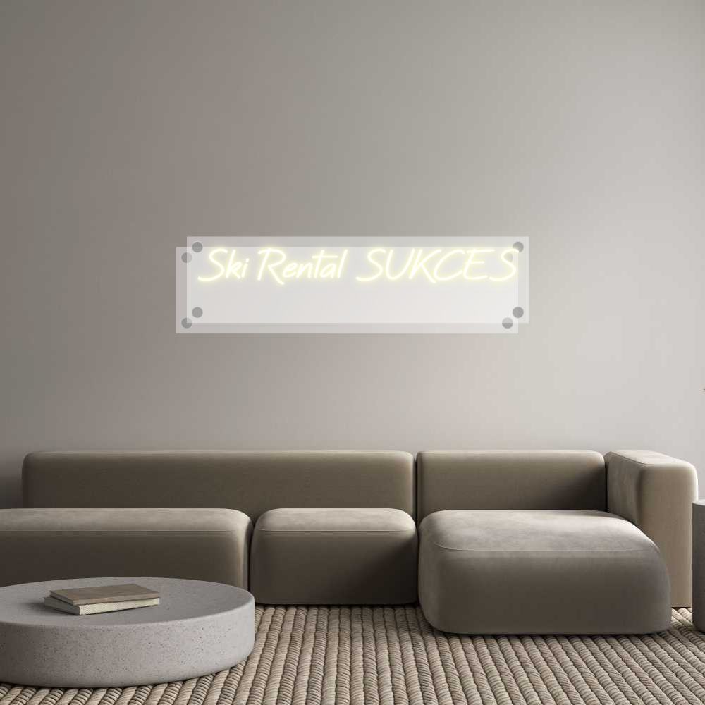 Custom Neon: Ski Rental SU...