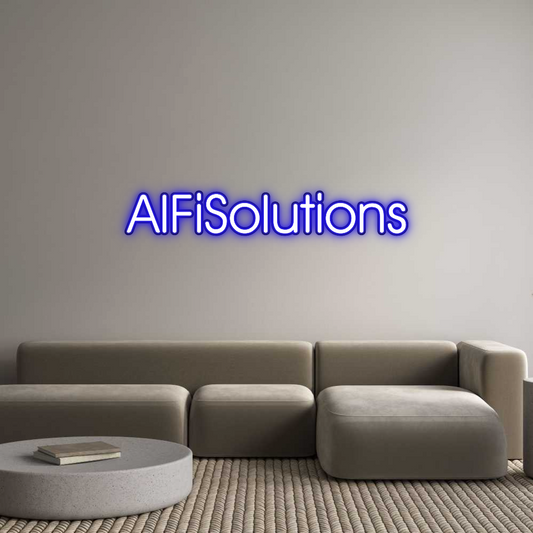 Custom Neon: AlFiSolutions