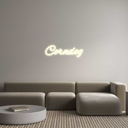 Custom Neon: Corndog