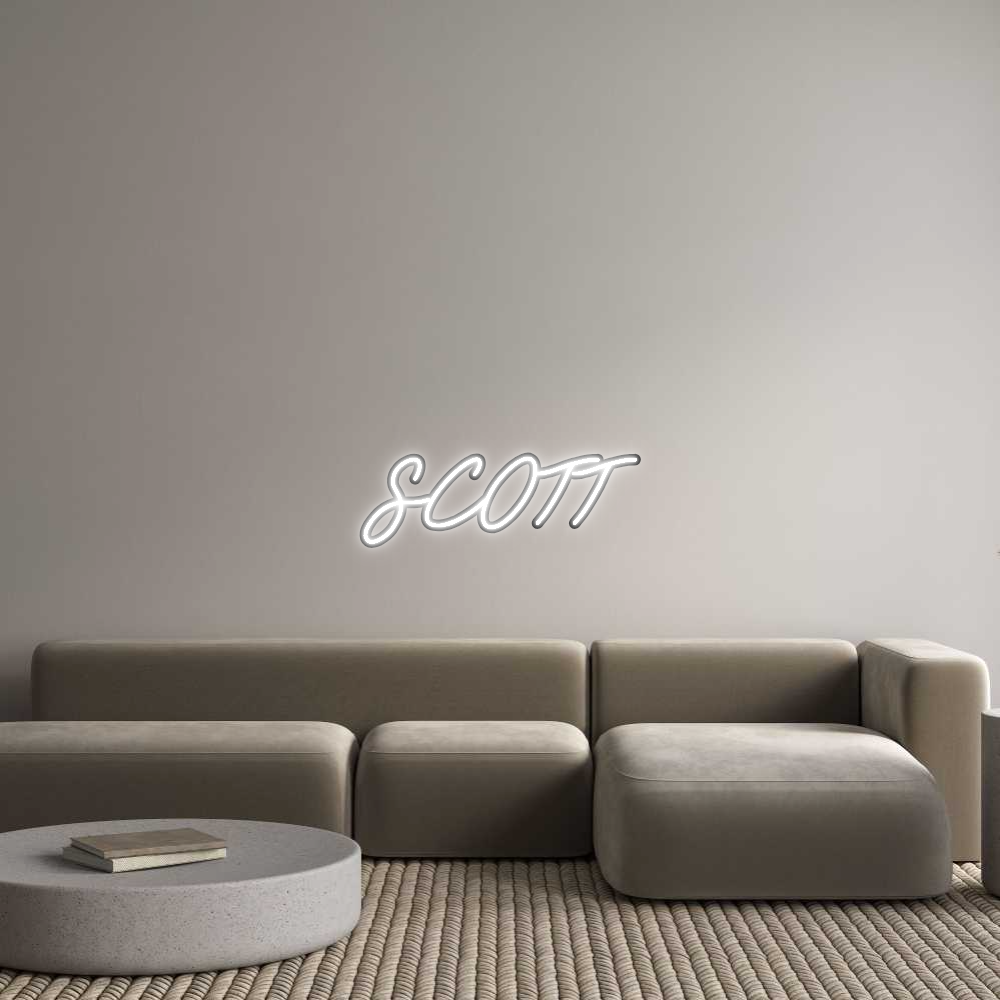 Custom Neon: SCOTT