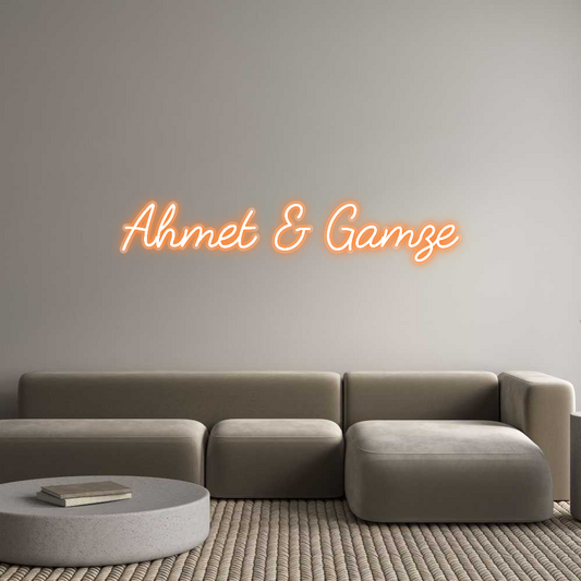 Custom Neon: Ahmet & Gamze