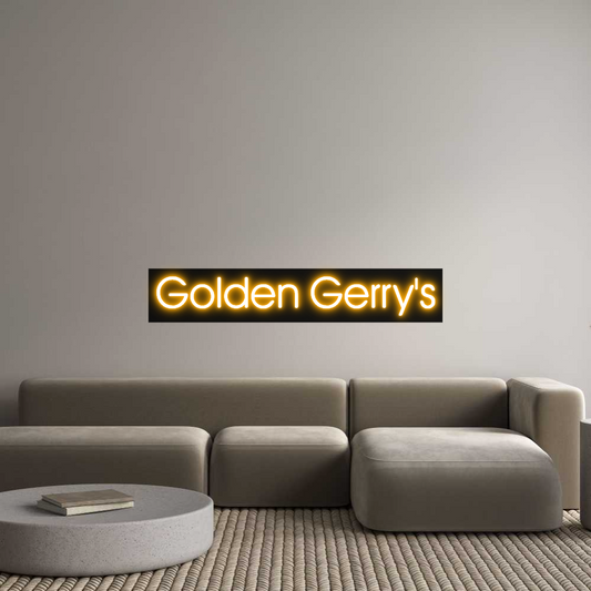 Custom Neon: Golden Gerry's