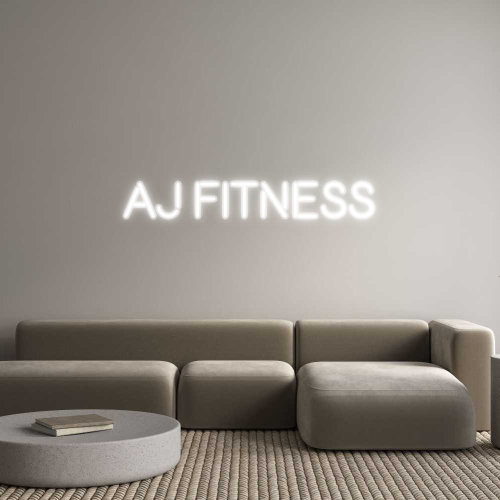 Custom Neon: AJ FITNESS