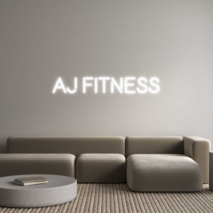Custom Neon: AJ FITNESS