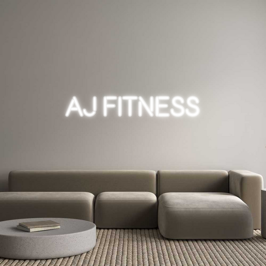Custom Neon: AJ FITNESS